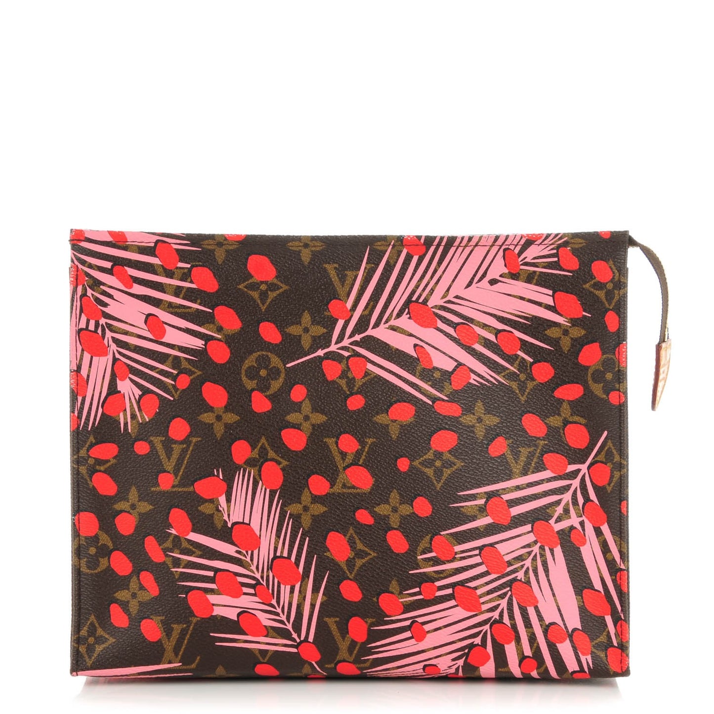 Monogram Jungle Dots Toiletry Pouch 26 Sugar Pink Poppy