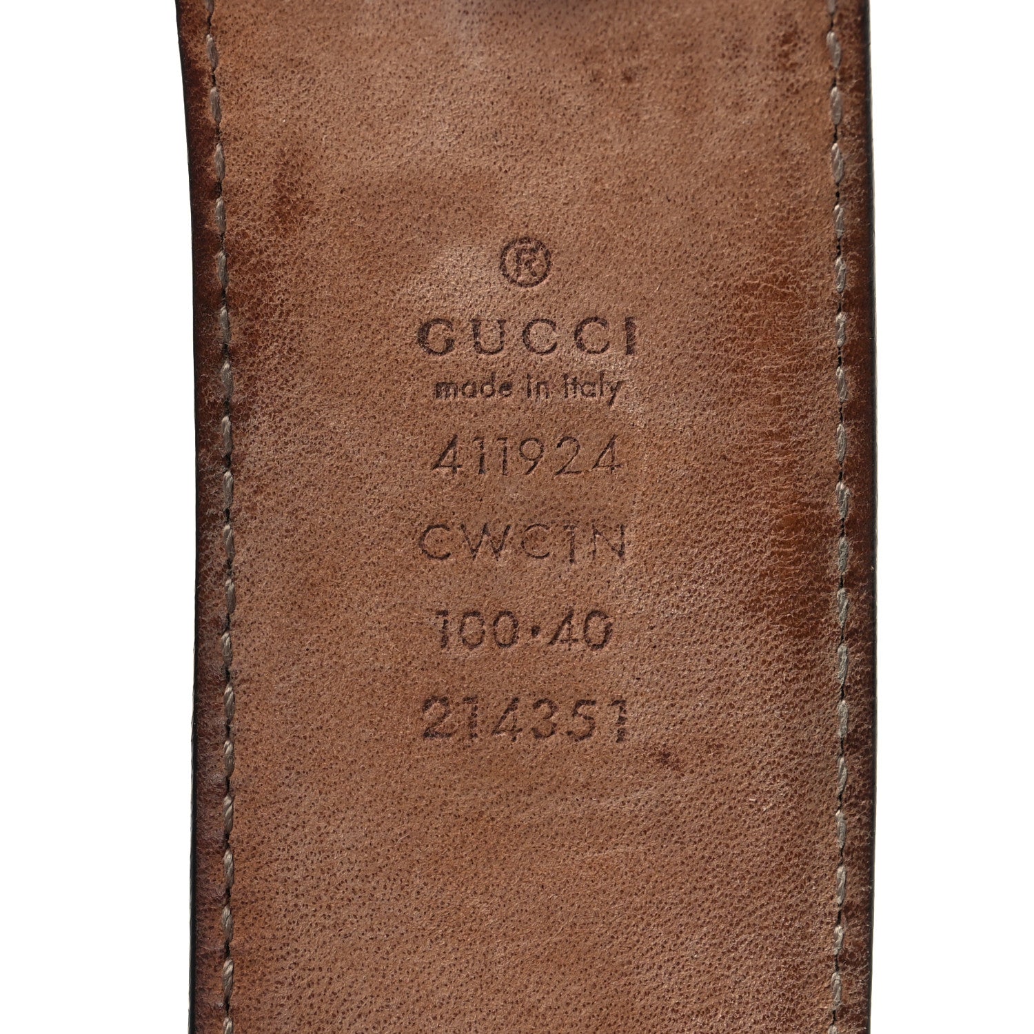 Gucci Guccissima Signature Interlocking G 40mm Belt 100 40 Hibiscus Red 5 of 5