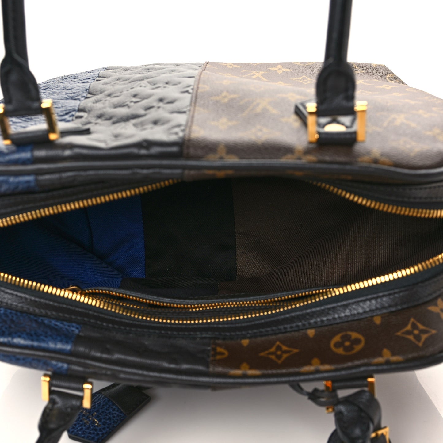 Monogram Stripes Medium Bag Marine