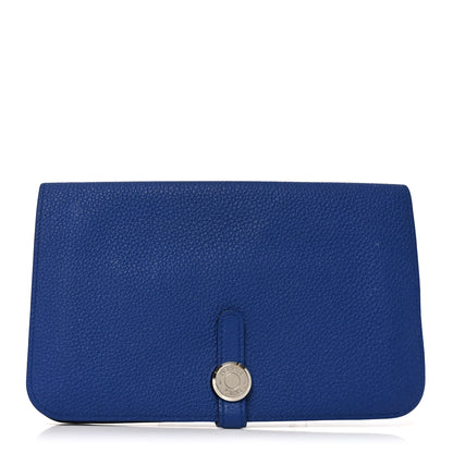 Hermes Togo Dogon Duo Wallet Bleu Electrique 1 of 7