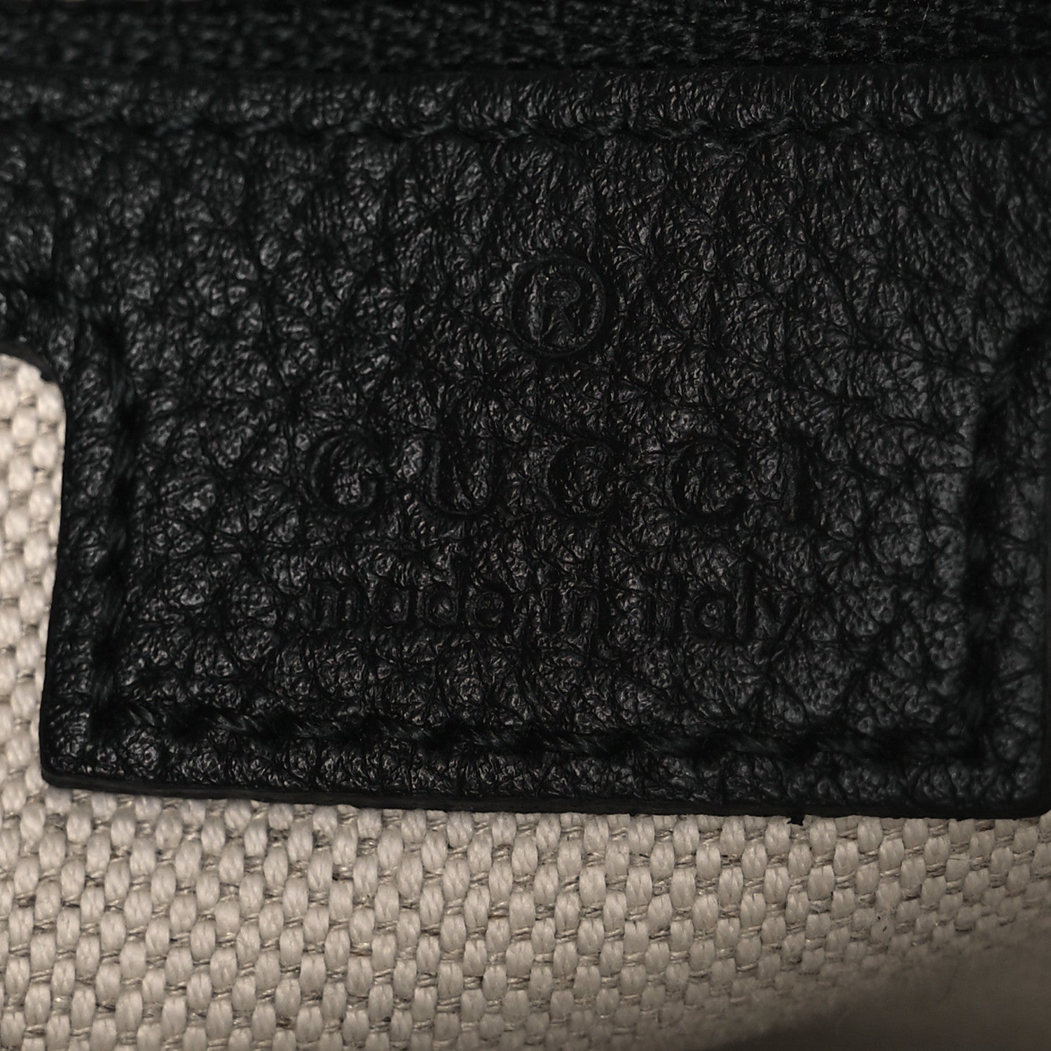 Gucci Piuma Calfskin Jumbo GG Embossed Medium Wristlet Messenger Bag Black 6 of 10