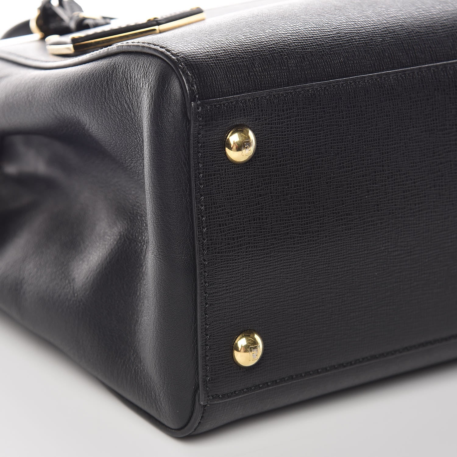 Fendi Vitello Elite Petite 2Jours Tote Black 9 of 11