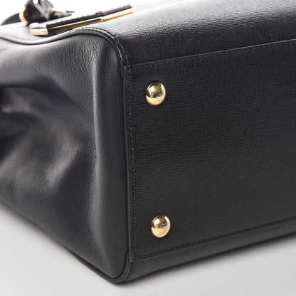 Fendi Vitello Elite Petite 2Jours Tote Black 9 of 11