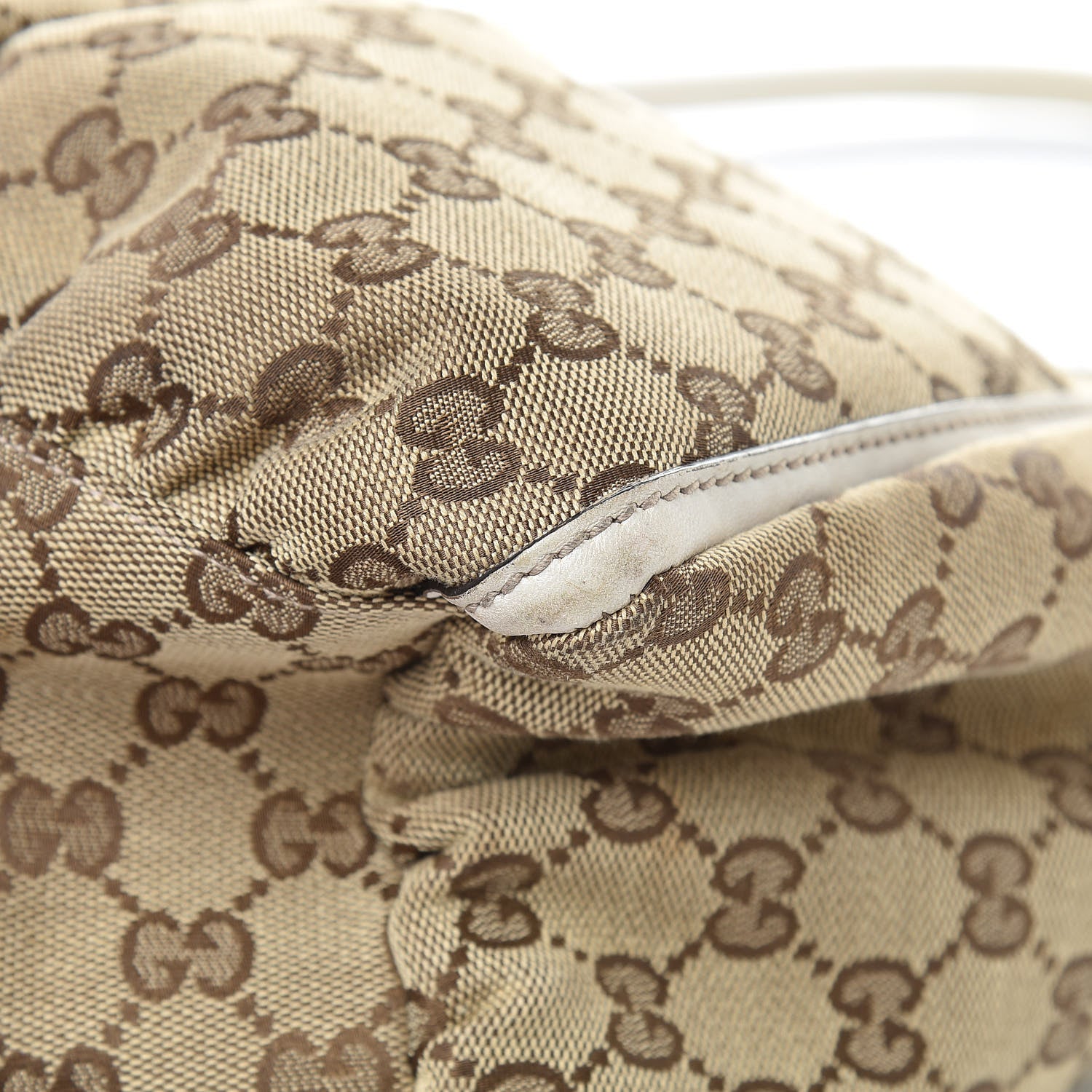 Gucci Monogram Large D Gold Hobo Off White 10 of 20