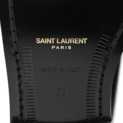 Saint Laurent Calfskin Penny Loafers 38 Black 7 of 10