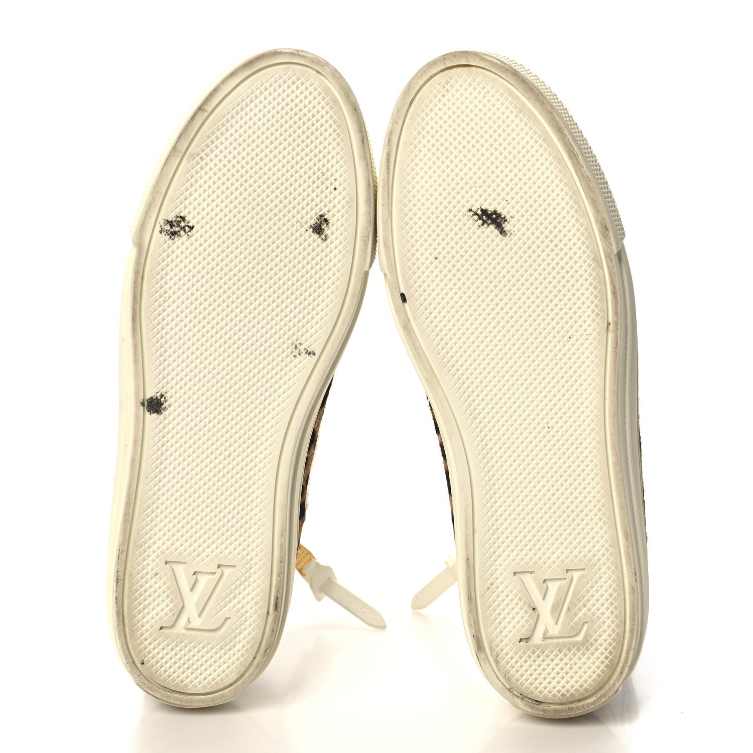 Louis Vuitton Pony Hair Leopard Calfskin Monogram Giant Stellar Sneaker Boots 37 White 6 of 8