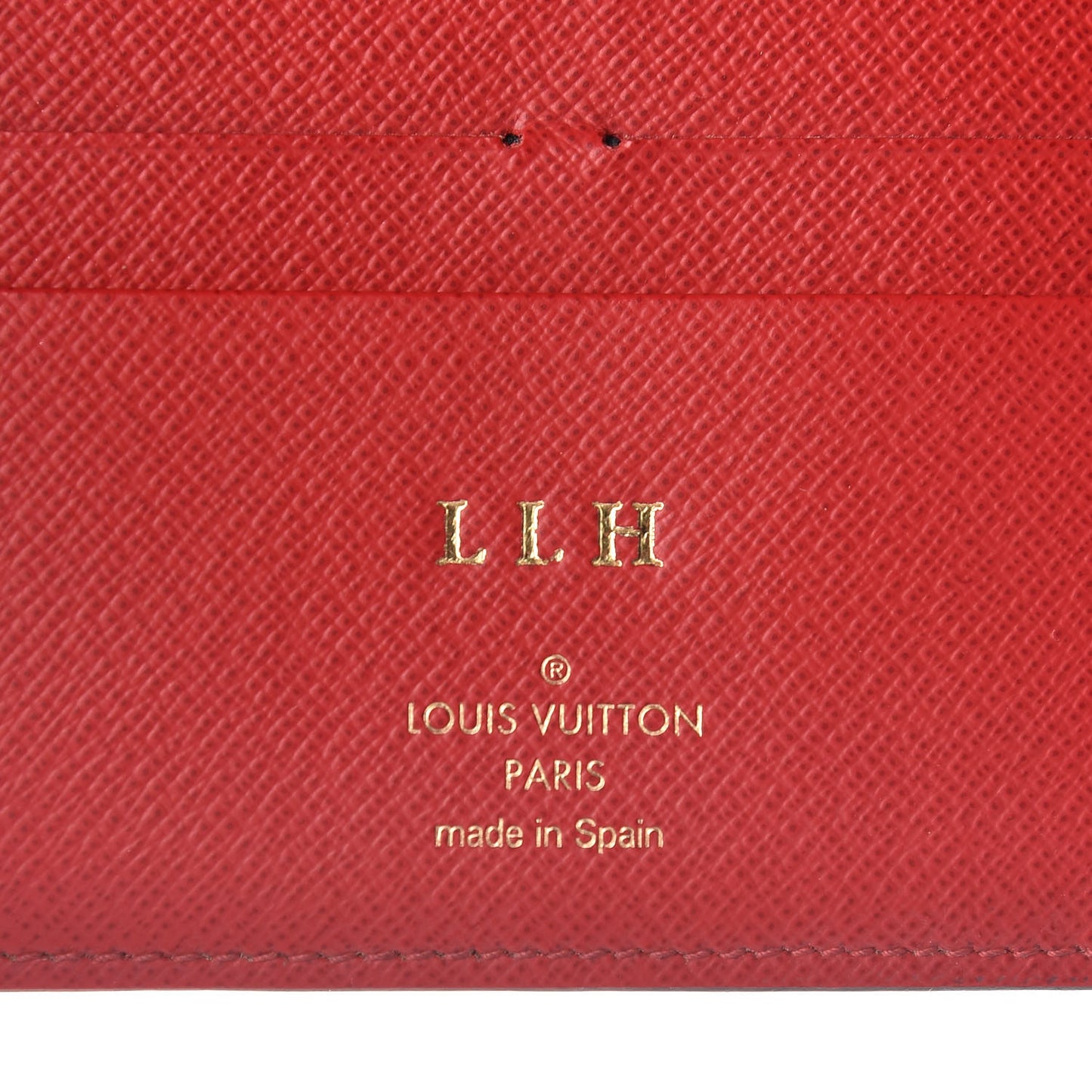 Damier Ebene Insolite Wallet Red