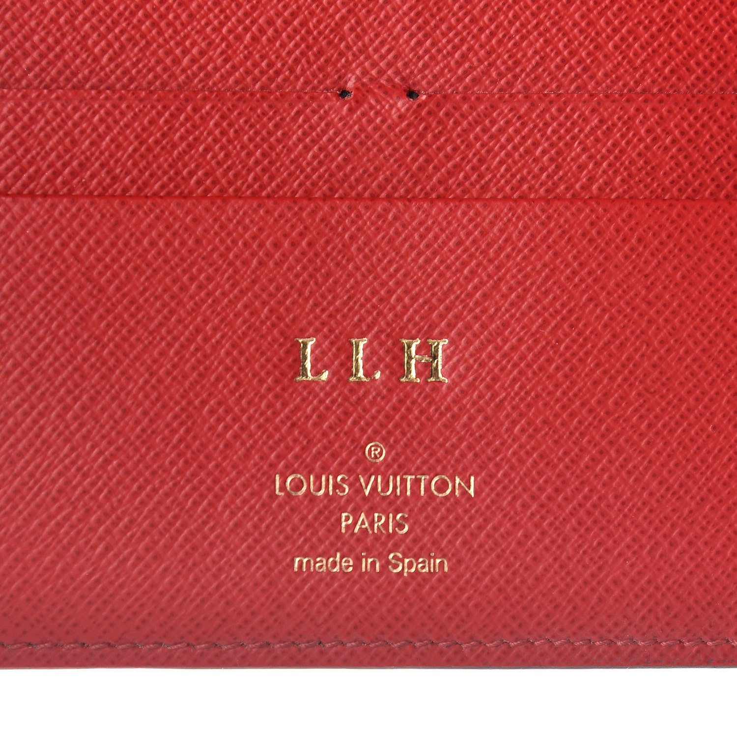 Louis Vuitton Damier Ebene Insolite Wallet Red 6 of 9