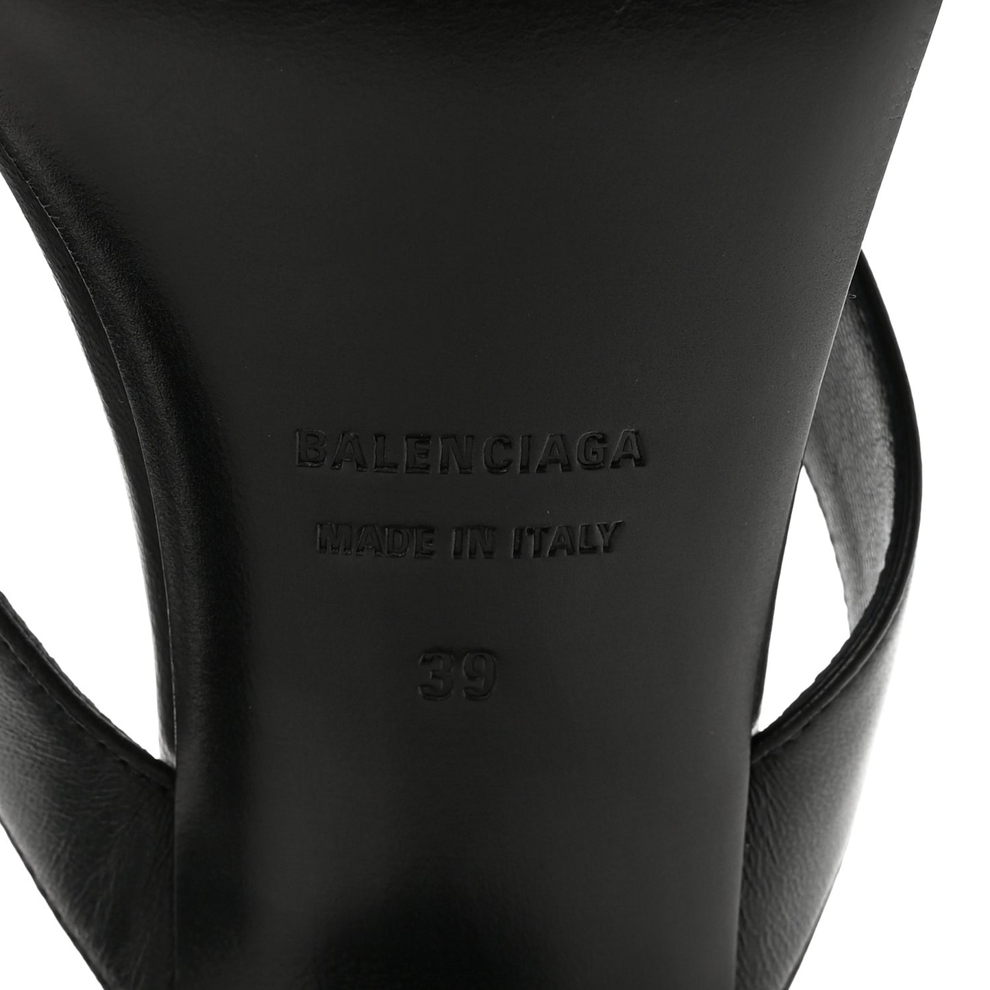 Calfskin Double Square Flat 60mm Sandals 39 Black