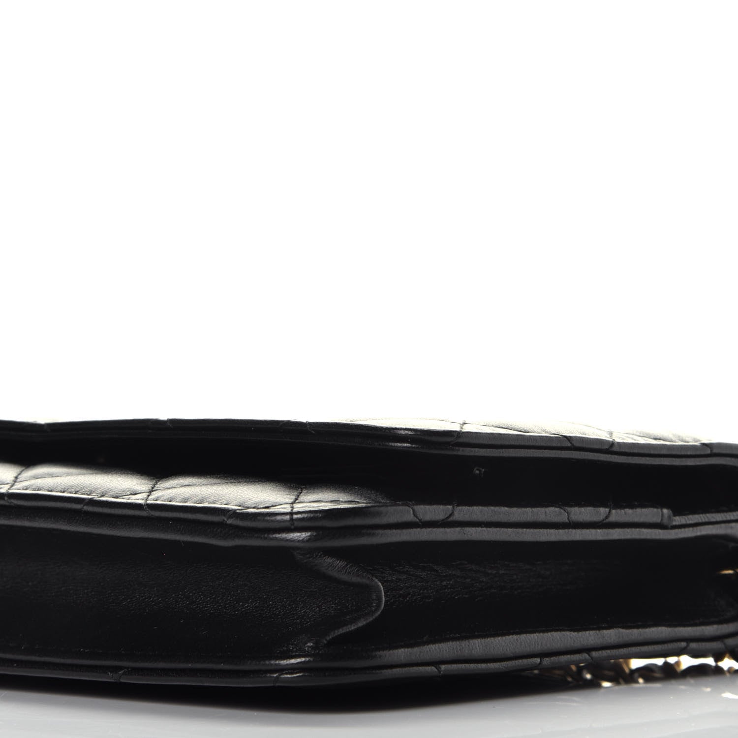 Chanel Lambskin Quilted Wallet On Chain WOC Black 9 of 10