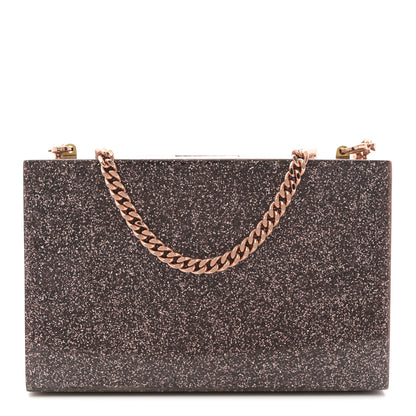 Stella McCartney Acrylic Glitter Chain Clutch Copper 1 of 11