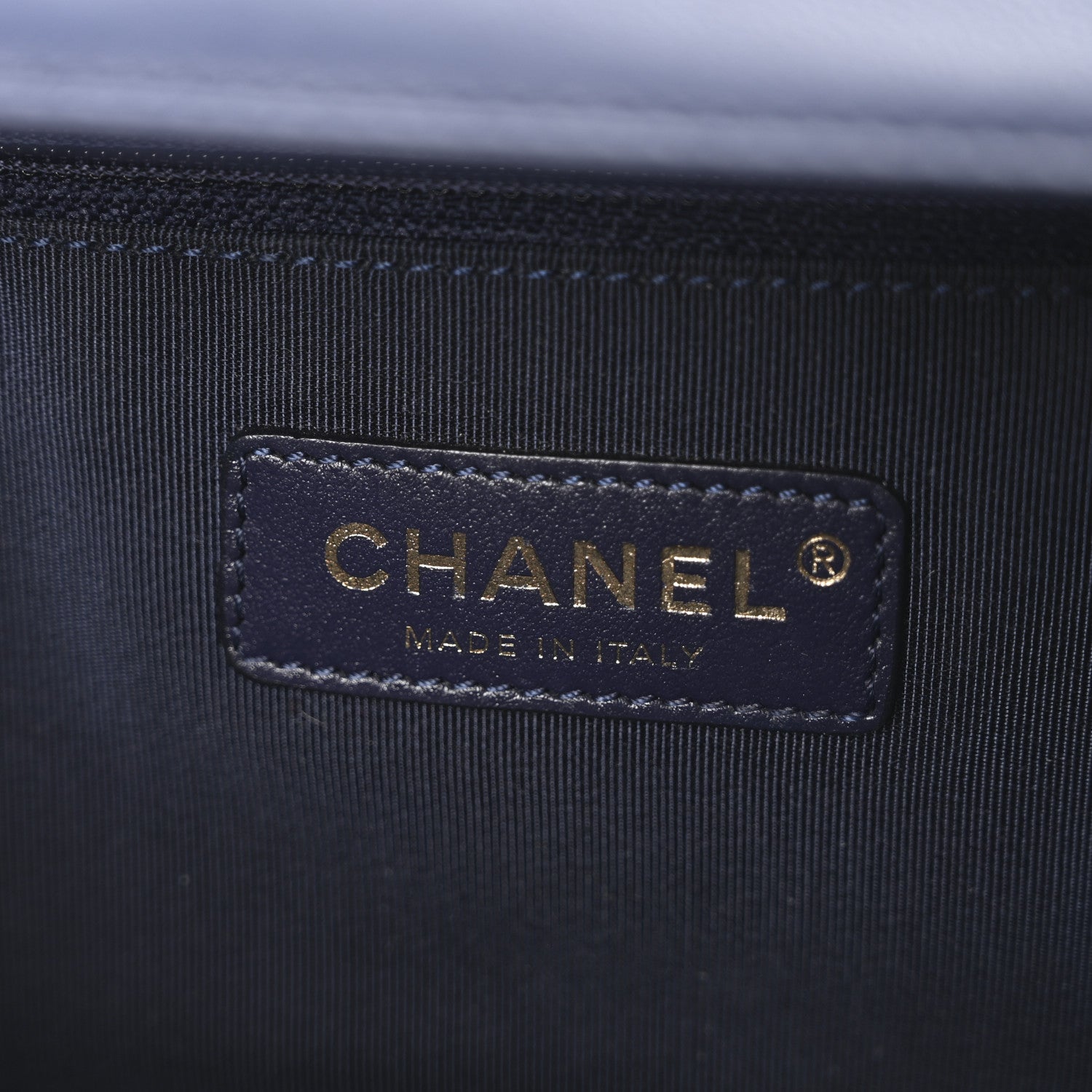 Chanel Lambskin A Real Catch Flap Bag Navy Blue 6 of 10