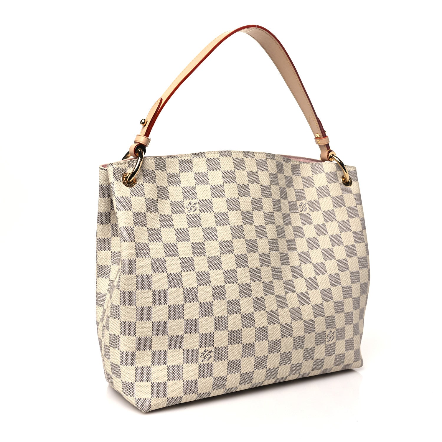 Louis Vuitton Damier Azur Graceful PM Rose Ballerine 3 of 14