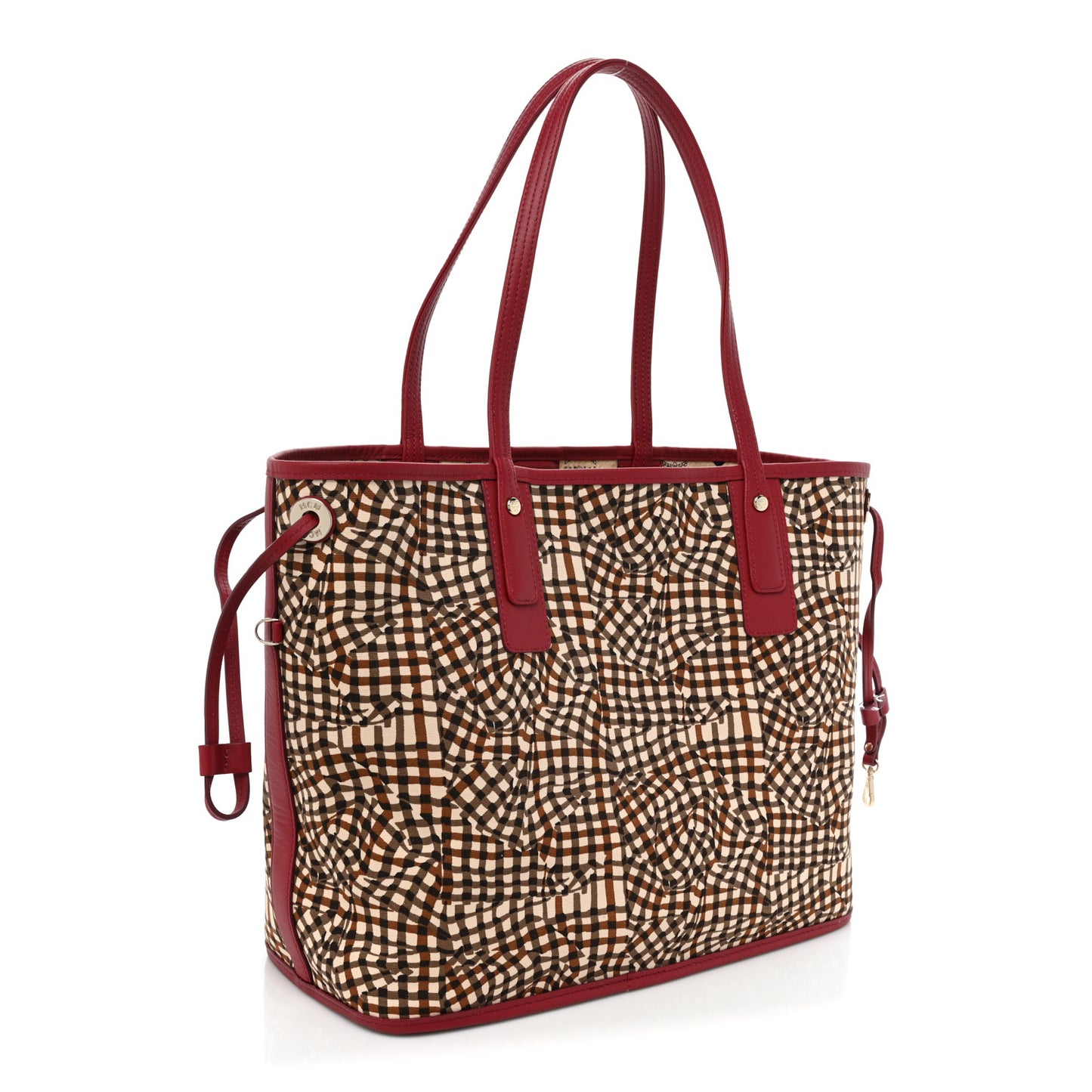Visetos Medium Liz Reversible Shopper Tote Beige Red