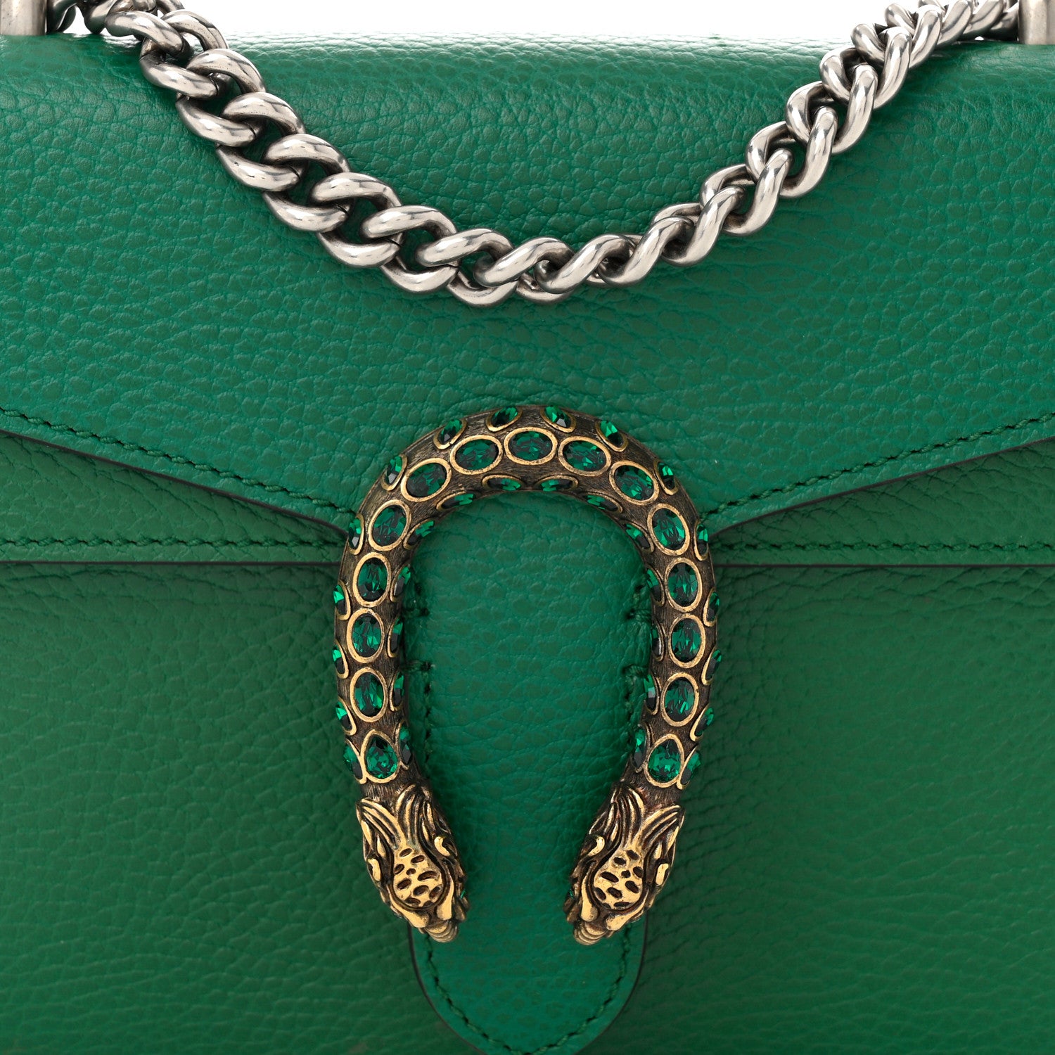 Gucci Calfskin Mini Dionysus Shoulder Bag Emerald 8 of 10