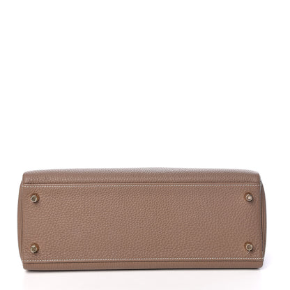 Hermes Togo Kelly Retourne 32 Etoupe 6 of 36