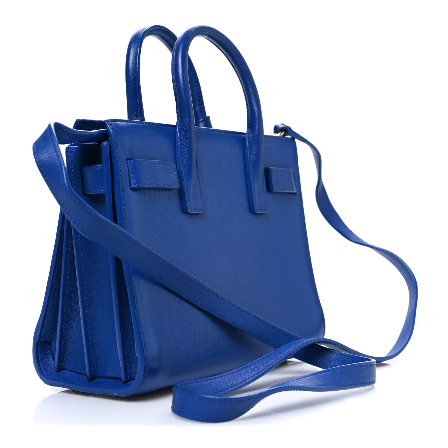 Saint Laurent Calfskin Nano Sac De Jour Royal Blue 3 of 11