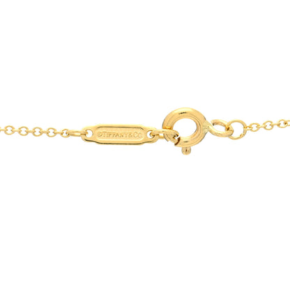 Tiffany 18K Yellow Gold Diamond Atlas Pierced Pendant Necklace 5 of 5