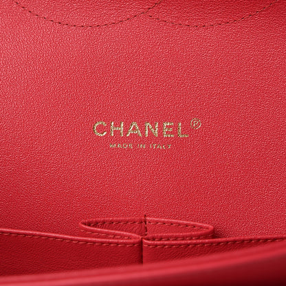 Chanel Lambskin Quilted Maxi Double Flap Red 7 of 8