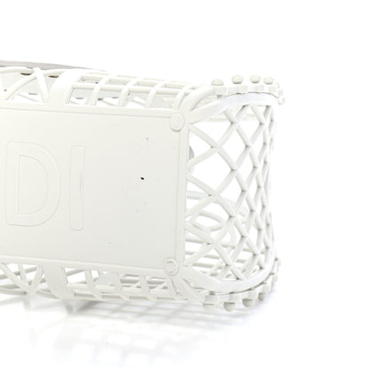 Fendi Recycled Plastic Vitello Liberty Matte Small Fendi Basket White Ice 9 of 9