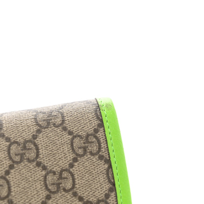 Gucci GG Supreme Monogram Web Small Ophidia Belt Bag Beige Ebony Electric Green 12 of 12