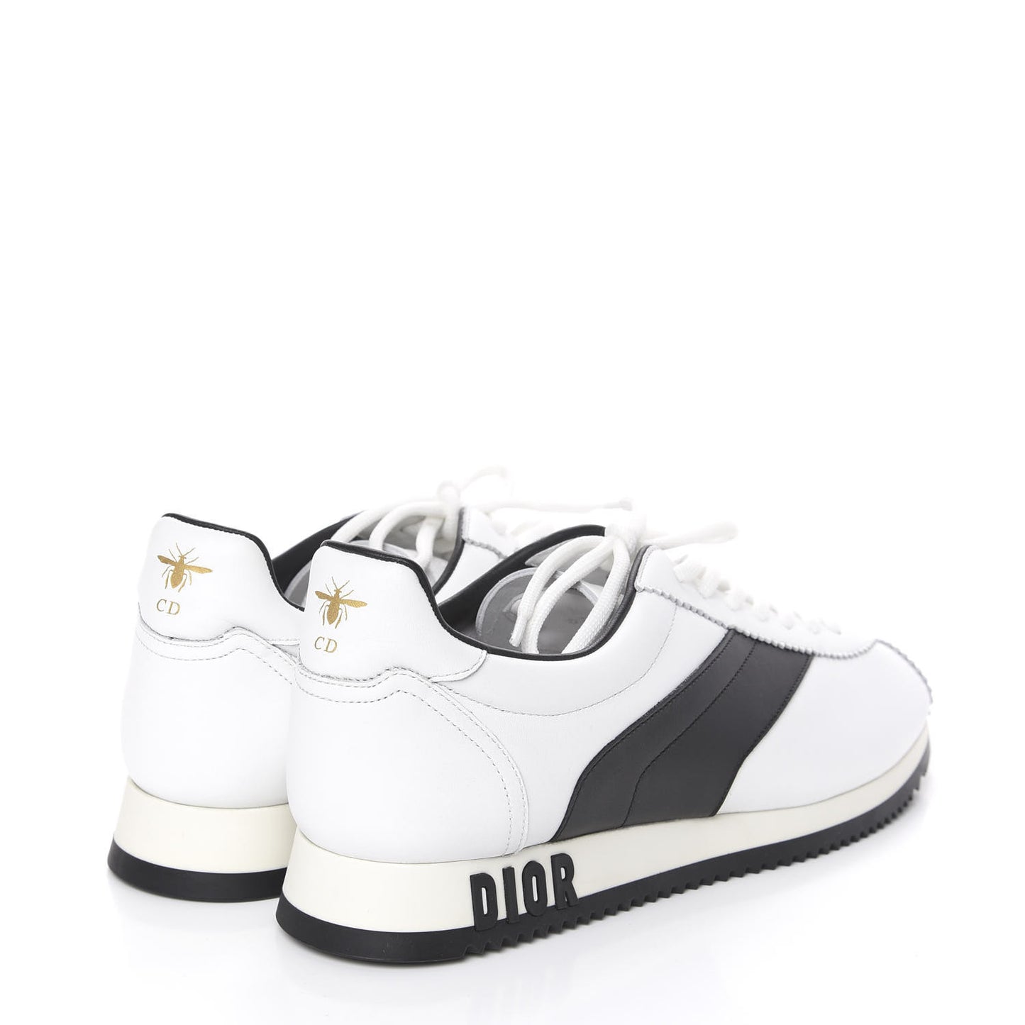 Calfskin Mix Diorun Sneakers 39.5 Optic White