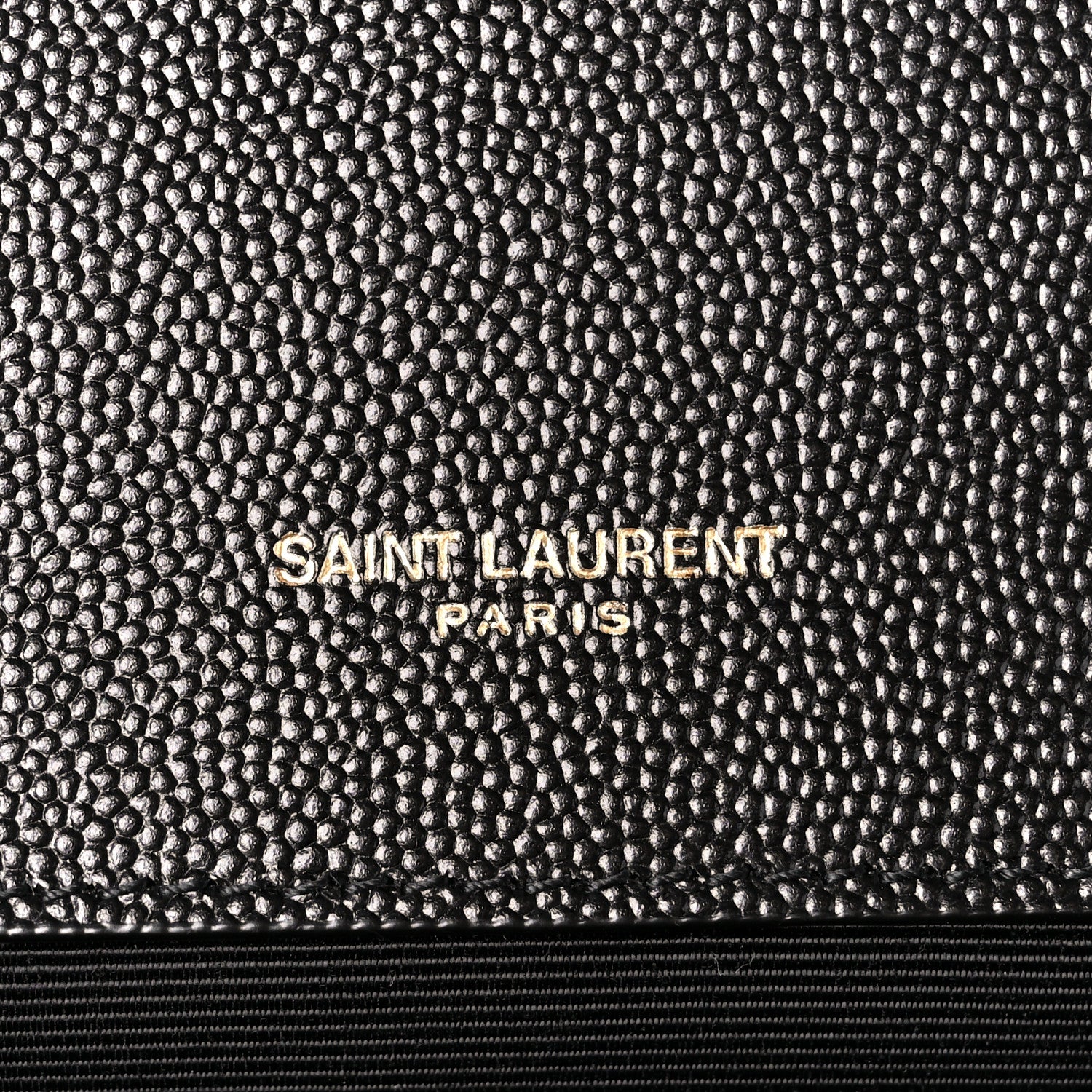 Saint Laurent Grain De Poudre Textured Mixed Matelasse Large Triquilt Monogram Satchel Black 6 of 12