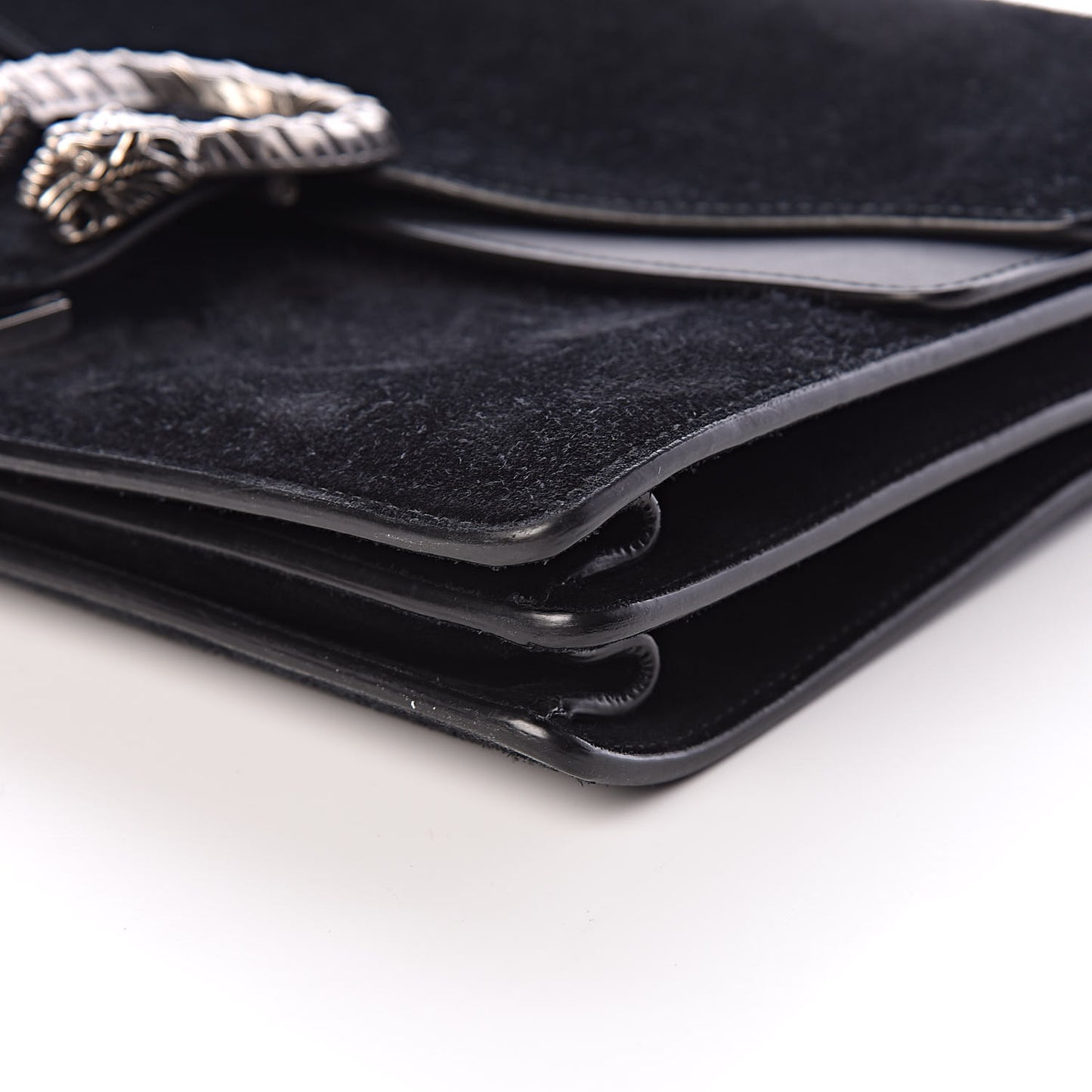 Suede Medium Dionysus Shoulder Bag Black