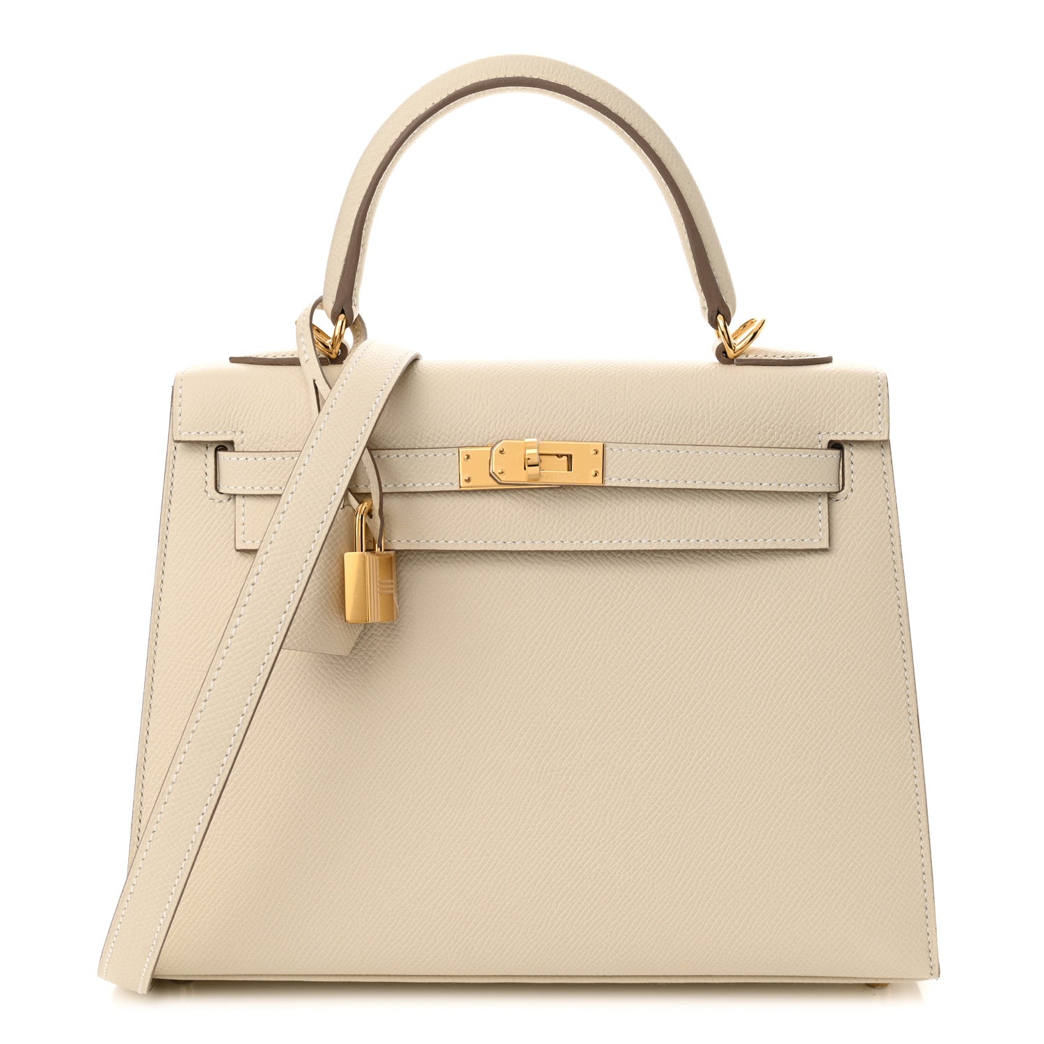 Hermes Epsom Kelly Sellier 25 Craie 1 of 11