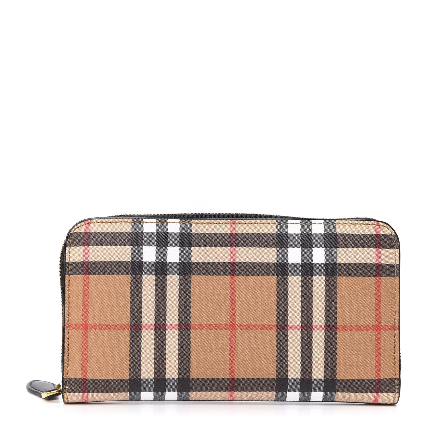 Burberry Vintage Check Elmore Zip Around Wallet Black 1 of 7