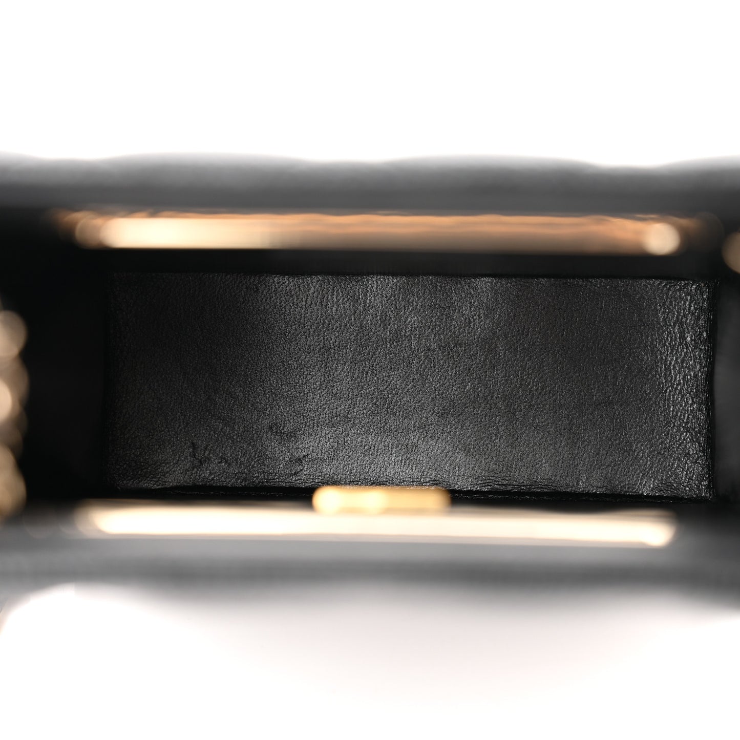 Caviar Quilted Evening Box Bag Black