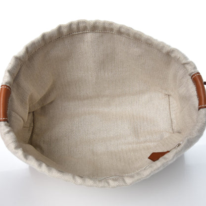 Hermes Canvas Barenia Fourbi 25 MM Pouch Naturel Fauve 5 of 8