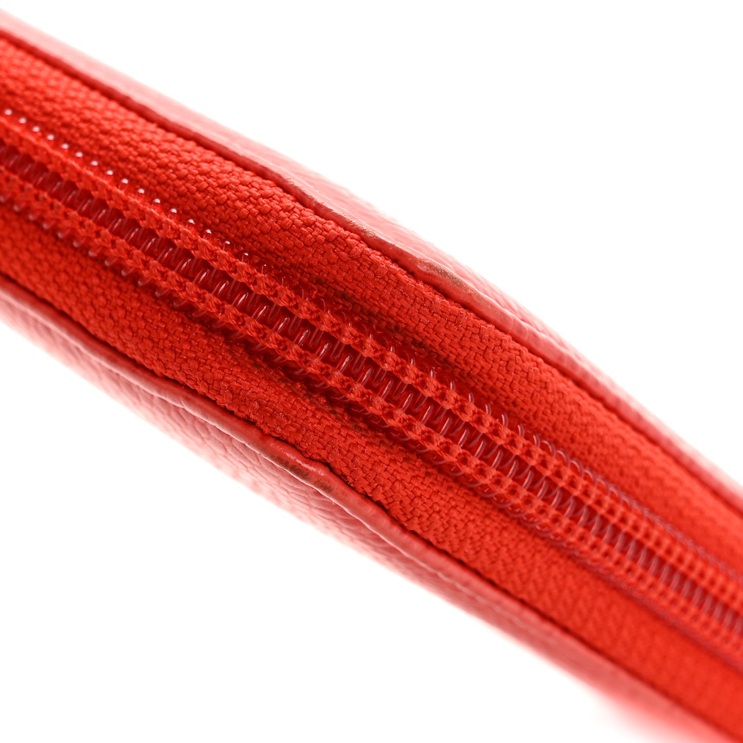 Caviar Large Timeless CC Zip Around Wallet Red
