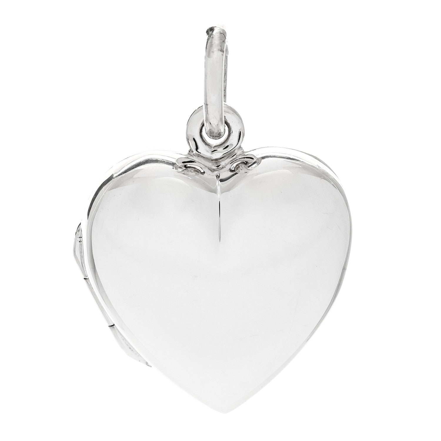 Tiffany Sterling Silver Heart Locket Pendant 1 of 5