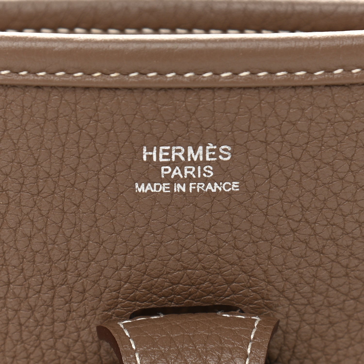 Hermes Taurillon Clemence Evelyne III PM Etoupe 5 of 12