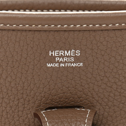 Hermes Taurillon Clemence Evelyne III PM Etoupe 5 of 12