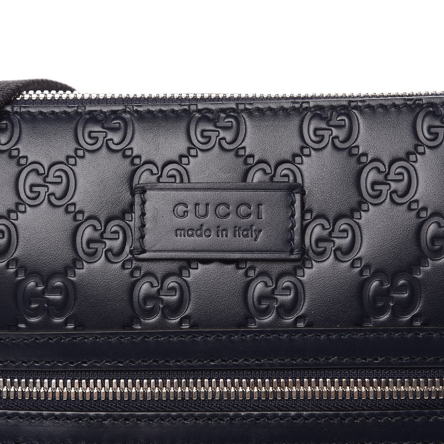 Gucci Guccissima Signature Small Messenger Bag Blue 8 of 10