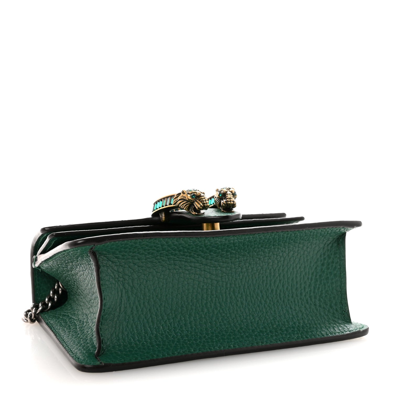 Gucci Dollar Calfskin Crystal Mini Dionysus Top Handle Bag Emerald 4 of 9