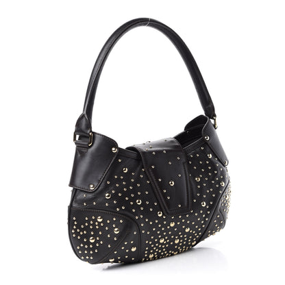 Burberry Calfskin Hackford Studded Hobo Brown 3 of 12