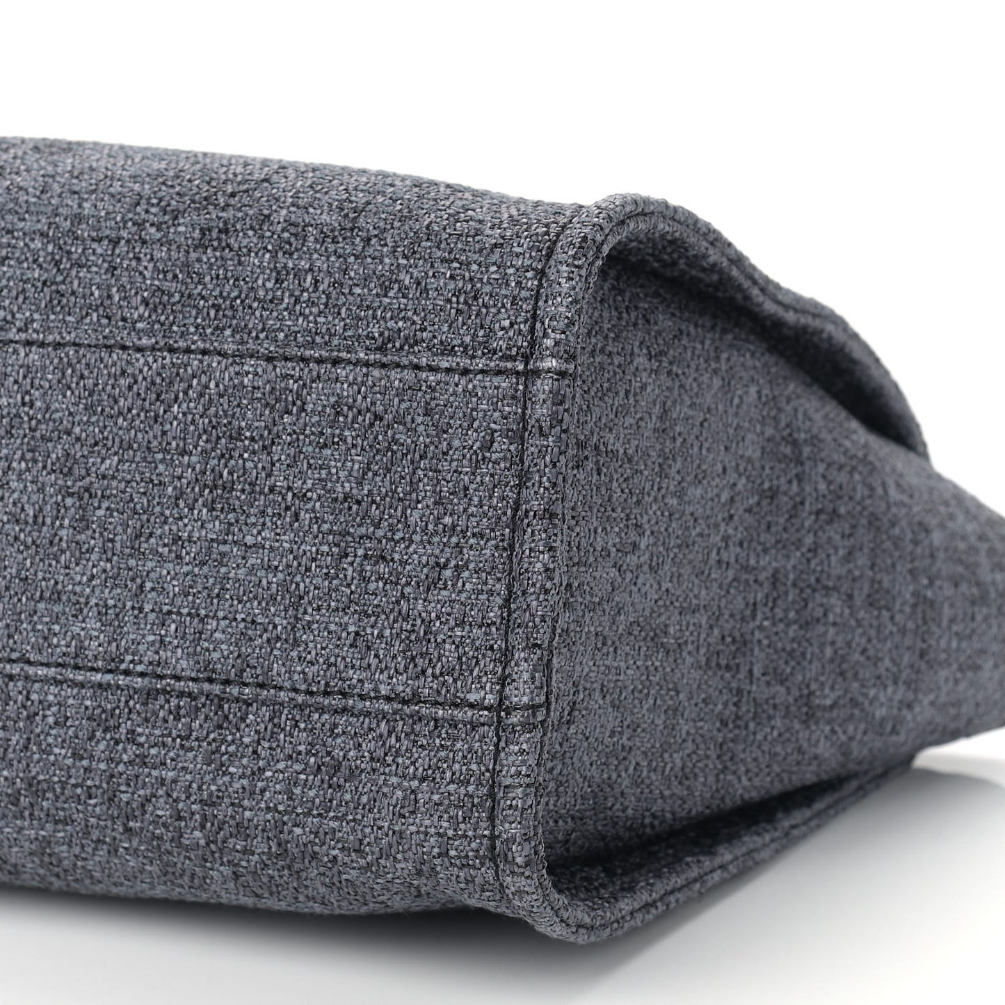 Lurex Boucle Small Deauville Tote Grey