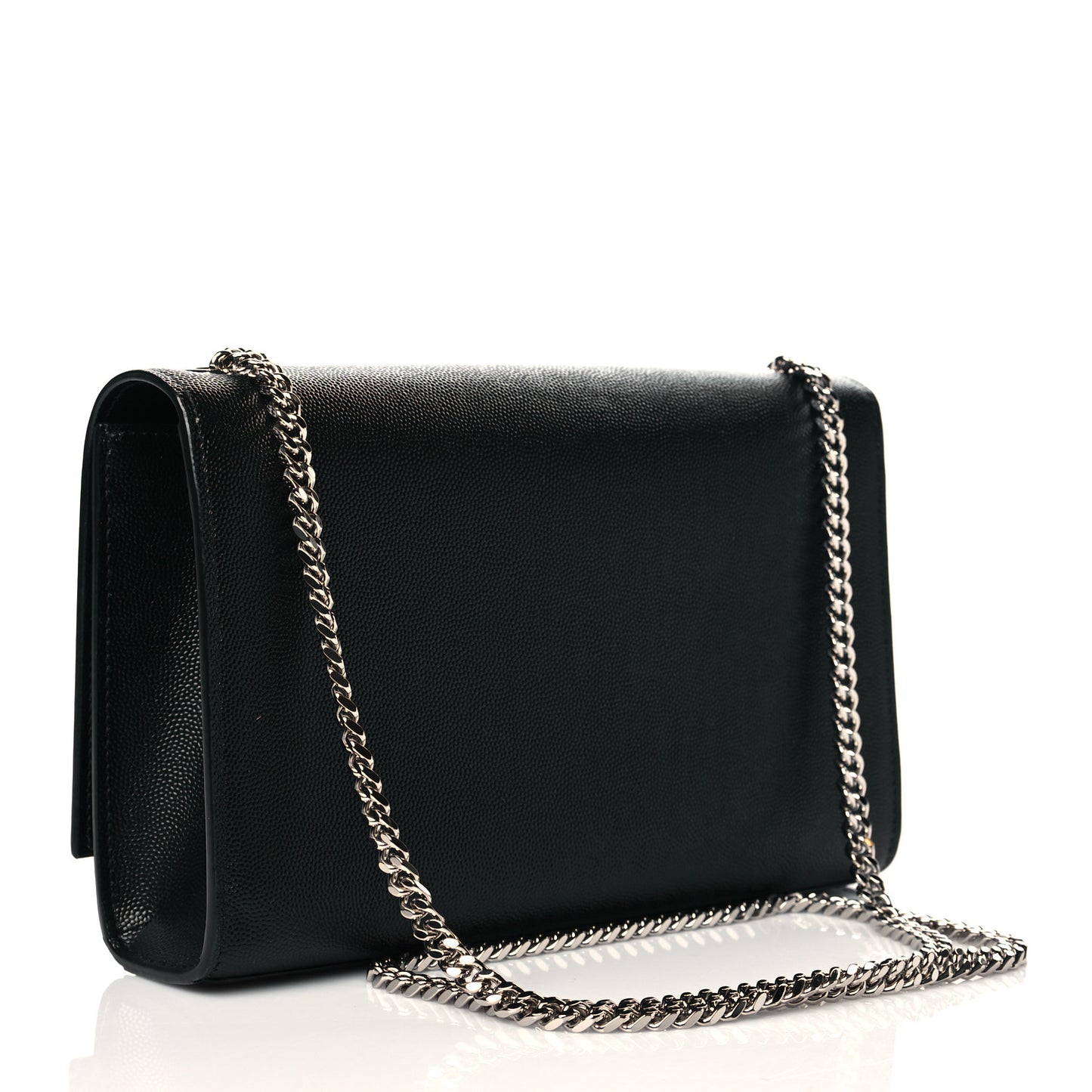 Grain De Poudre Medium Classic Monogram Kate Satchel Black