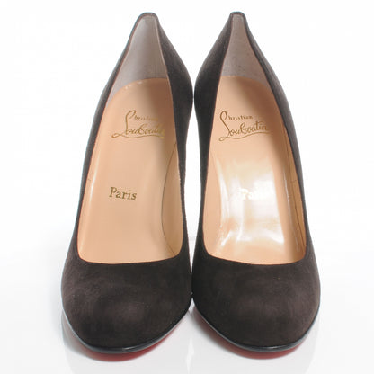 Christian Louboutin Suede Simple 100 Pumps 41 Brown 2 of 7