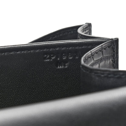 Hermes Matte Alligator Lizard Constance 24 Black Ombre 7 of 9