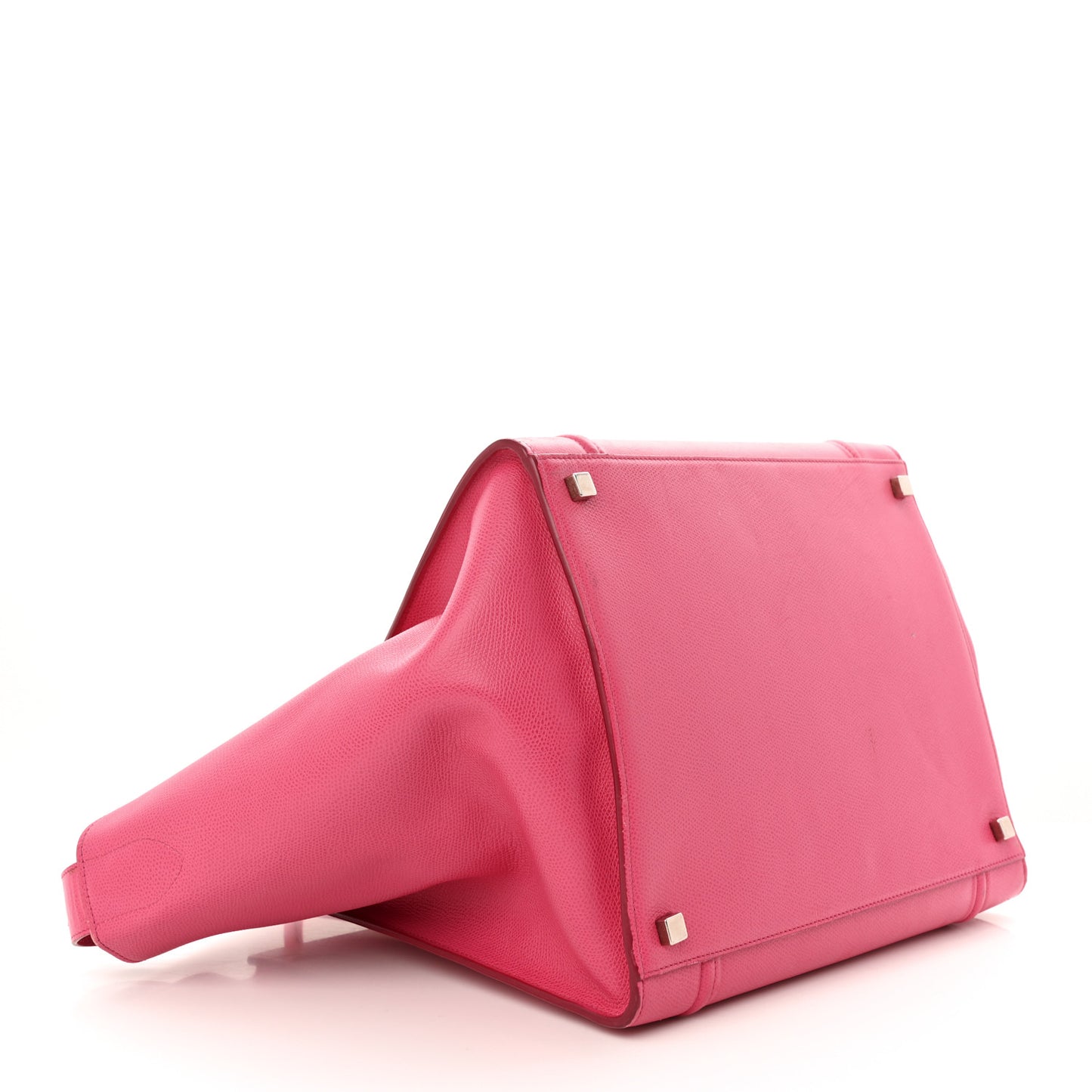 Grained Calfskin Medium Phantom Luggage Fuchsia
