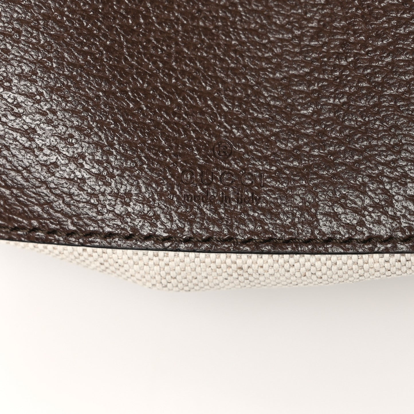 GG Supreme Monogram Textured Dollar Calfskin Blondie Belt Bag 90 36 Beige Ebony New Acero