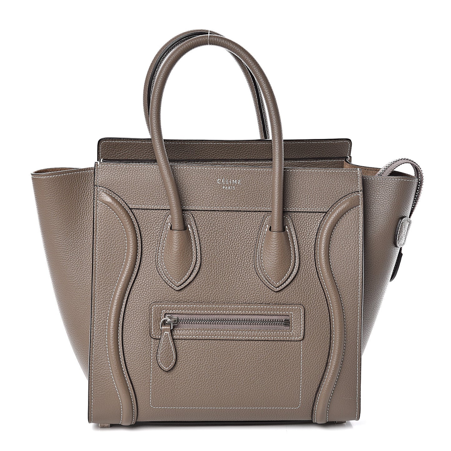 Drummed Calfskin Micro Luggage Souris
