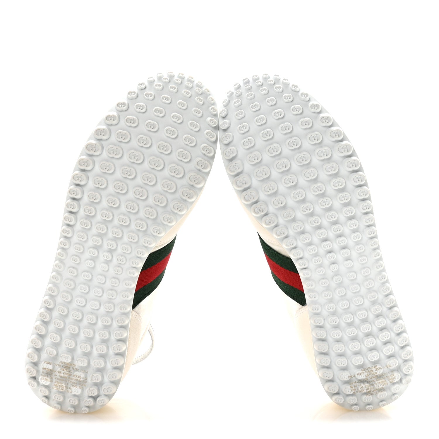 Gucci GG Suede Monogram Web Re-Motion Sneakers 37.5 White 6 of 8