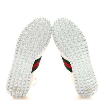 Gucci GG Suede Monogram Web Re-Motion Sneakers 37.5 White 6 of 8