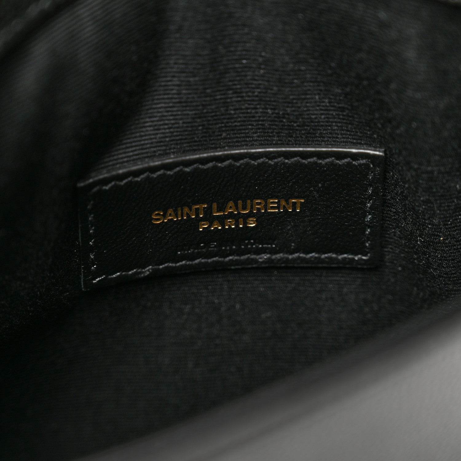 Saint Laurent Grain De Poudre Uptown Baby Pouch Black 6 of 7