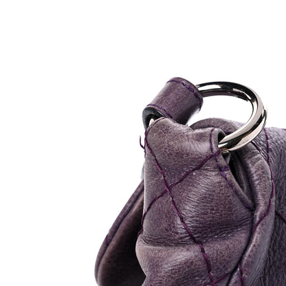 Chanel Glazed Calfskin Stitched On The Road Flap Purple 17 of 29